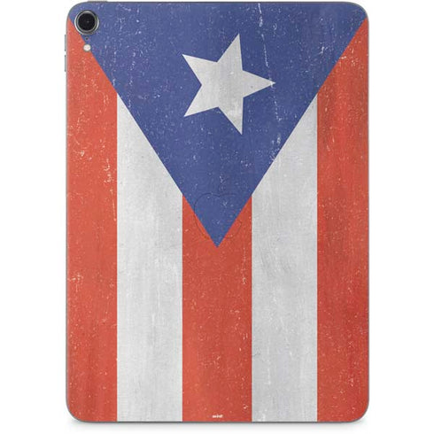 Puerto Rico Flag Distressed Apple iPad Pro Skin